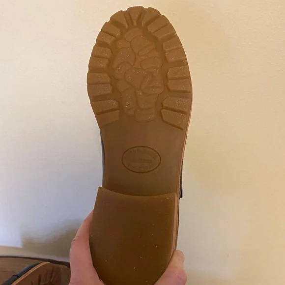 Kork-Ease Black Leather Flats with Tan Soles - Picture 7 of 9